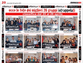 CronacaQui - Ecco le foto dei migliori 20 gruppi Intrappola.ti