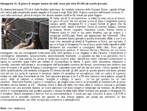 QuasiMezzogiorno - Intrappola.to, il gioco di enigmi amato da tutti, sono già oltre 60.000 ad averlo provato